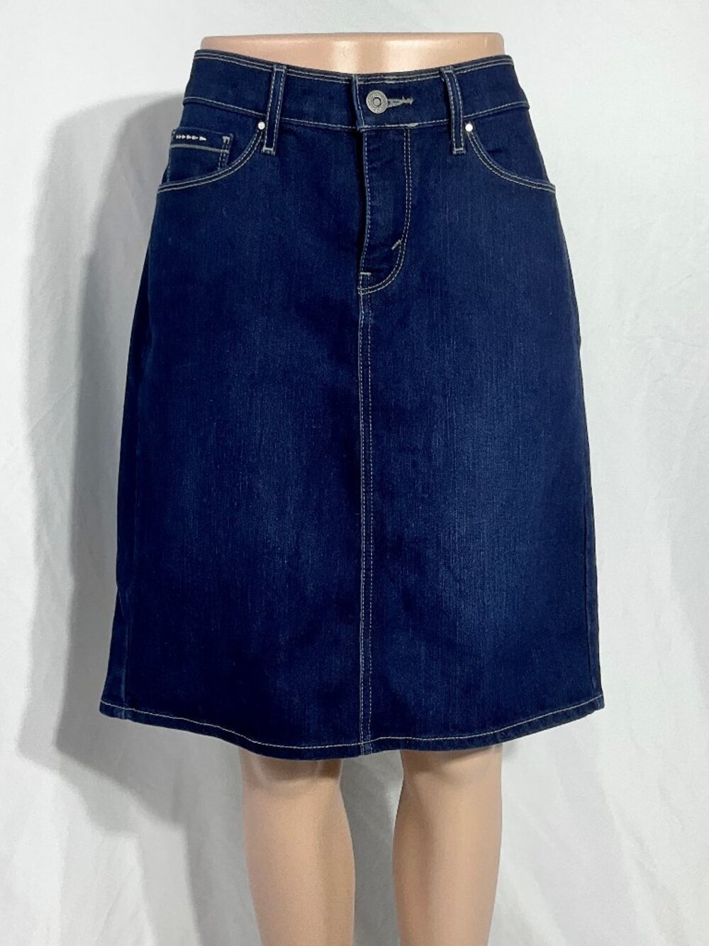 Levis Size 10 Denim Skirt Pencil Western Womens Jean